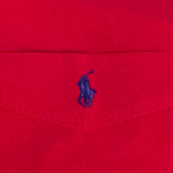 Ralph Lauren Mens XL Classic Fit Red Twill Button Down Long Sleeve Pony Logo - Picture 6 of 10